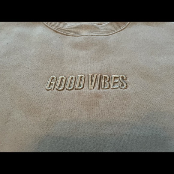 Streetwear Society Good Vibes sweatshirt in beige - Picture 4 of 8